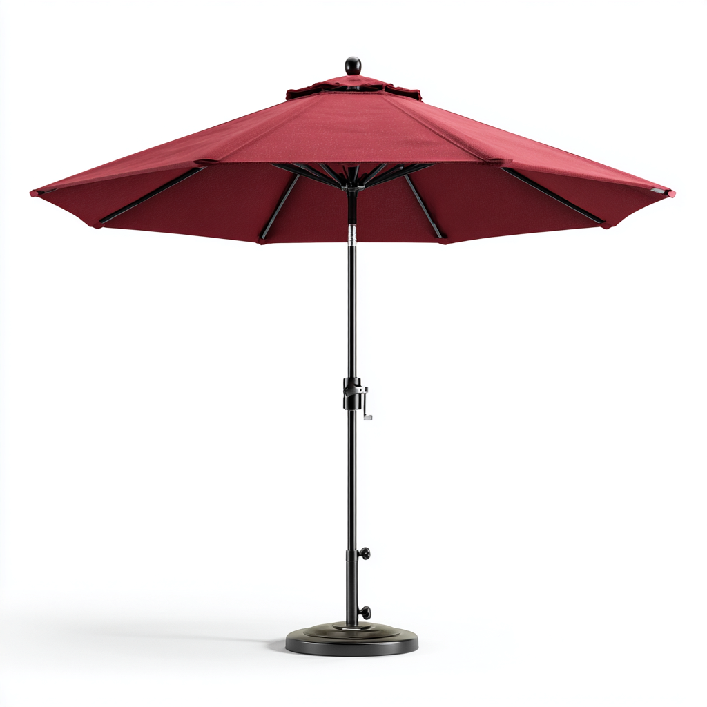 Parasol de jardin rond 270x270x245 cm - tissu-mât en métal - design extérieur pour terrasse et jardin-Taraacorner