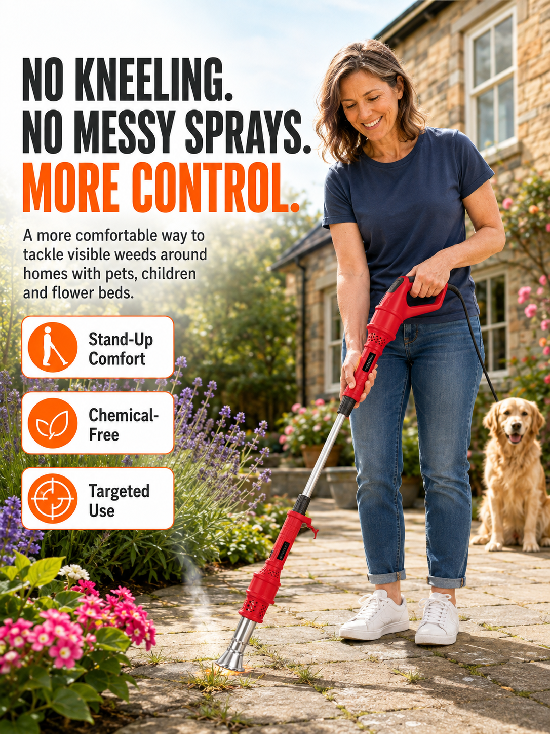🔥 650°C OF PURE WEED-DESTROYING HEAT — BURN BACK STUBBORN GARDEN WEEDS IN SECONDS! 🔥 The High-Power Electric Weed Burner That Blasts Unwanted Growth with Extreme Heat — No Kneeling, No Pulling, No Chemical Weedkiller. ⚡🌿