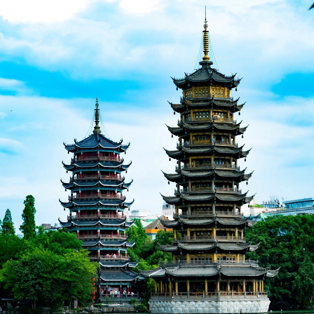 Guangxi-Guilin's The Twin Towers of the Sun and Moon