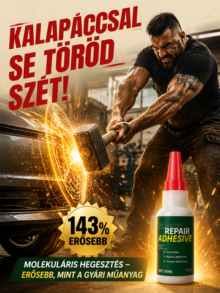 🚗 Professzionális Műanyag Javító Ragasztó Autókhoz