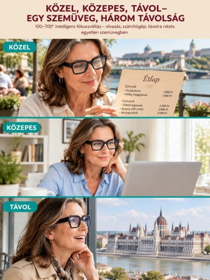 👓 Felejtse el a bonyolult szemvizsgálatokat és a több pár szemüveg cipelését!