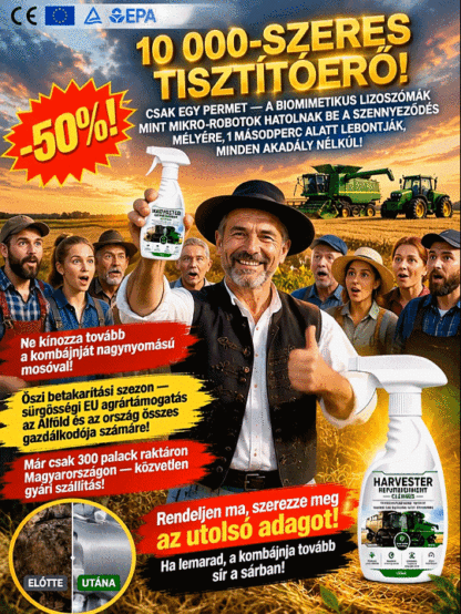 ⚡ Azonnali hatás: 1 másodperc alatt lebontja a szennyeződést – csak fújja fel és öblítse le!