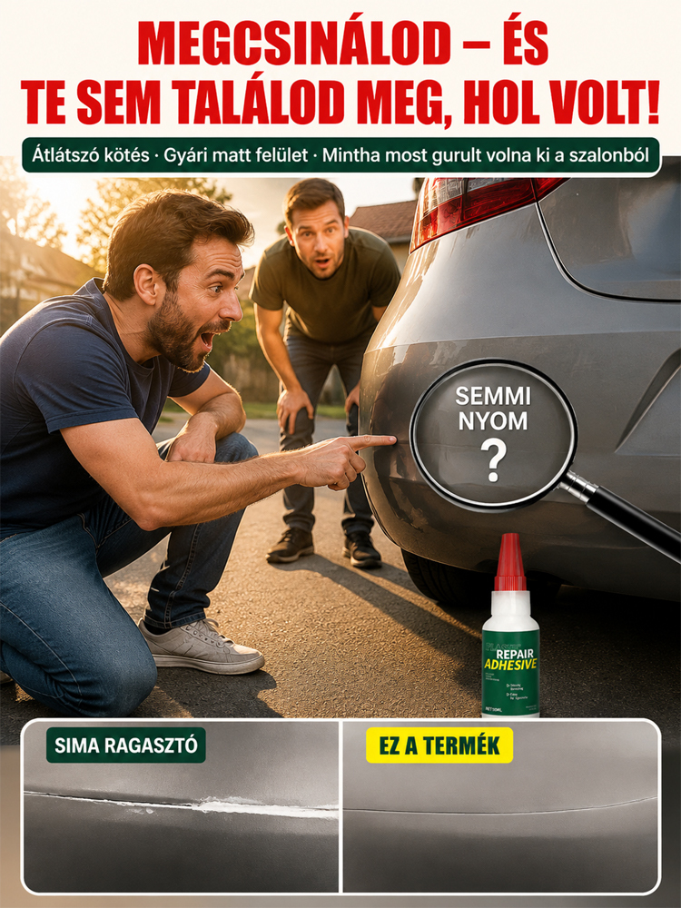 🚗 Professzionális Műanyag Javító Ragasztó Autókhoz