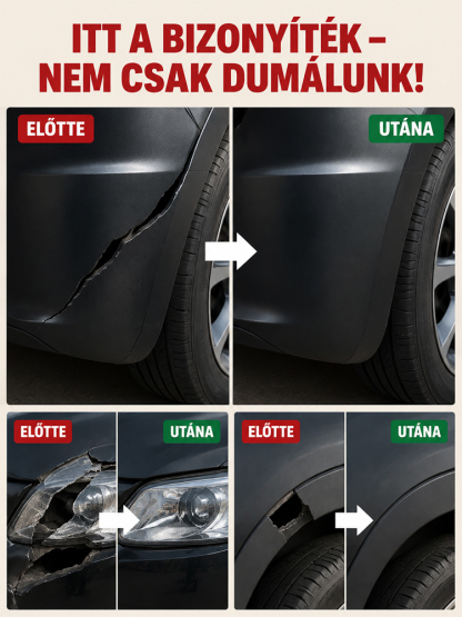 🚗 Professzionális Műanyag Javító Ragasztó Autókhoz