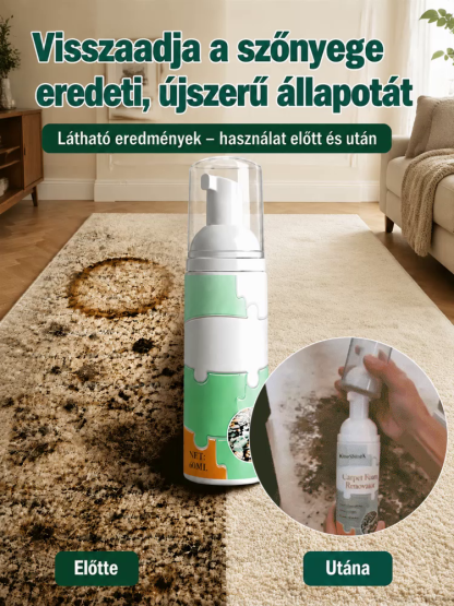 🪑 Univerzális száraztisztító textilhez és bútorhoz – öblítés nélkül!