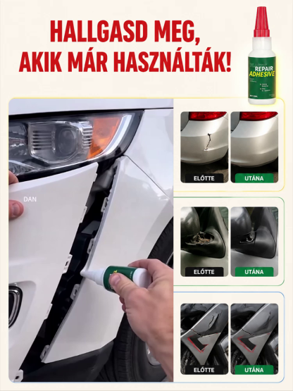 🚗 Professzionális Műanyag Javító Ragasztó Autókhoz