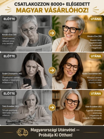 👓 Felejtse el a bonyolult szemvizsgálatokat és a több pár szemüveg cipelését!