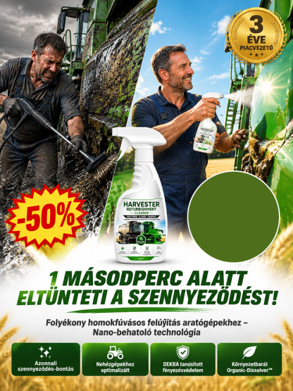 ⚡ Azonnali hatás: 1 másodperc alatt lebontja a szennyeződést – csak fújja fel és öblítse le!