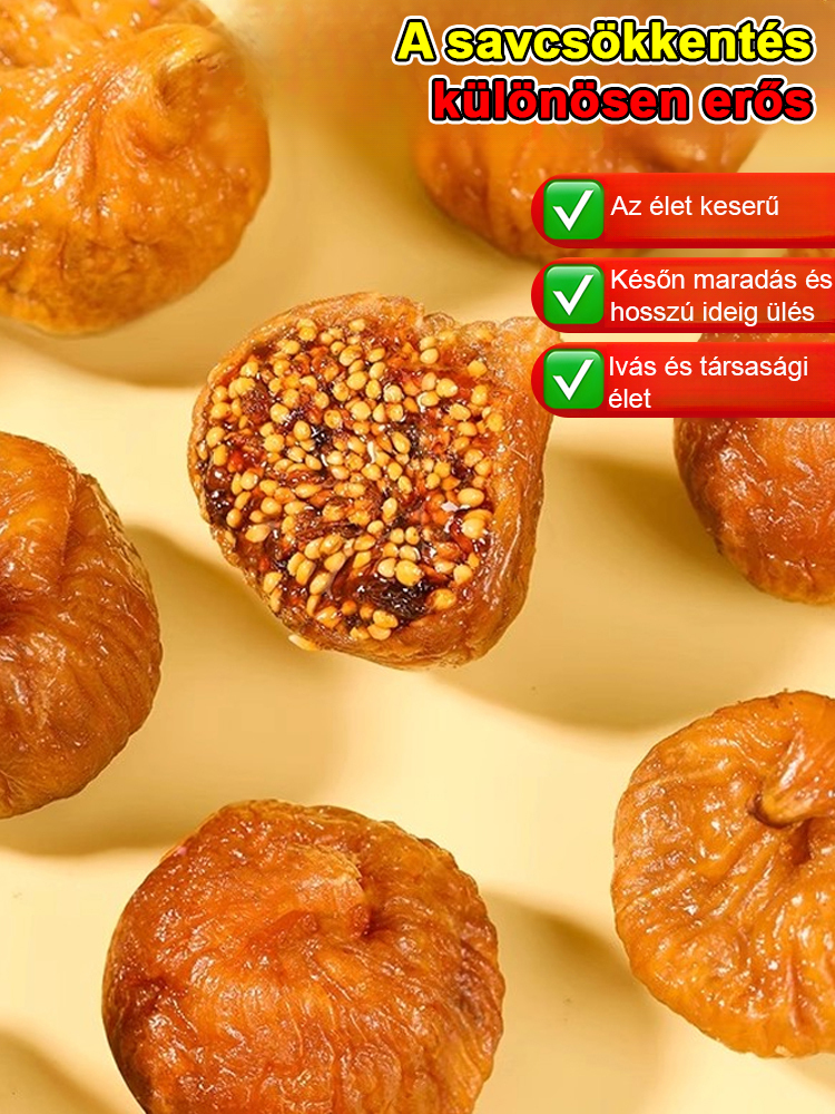 🌿 100% Természetes Prémium Aszalt Füge – Háromszor Párolt és Szárított