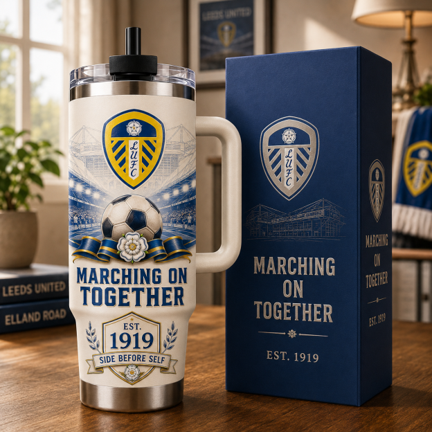 ⚽💙 Marching On Together Heritage Insulated Tumbler – EST. 1919 Supporter Gift