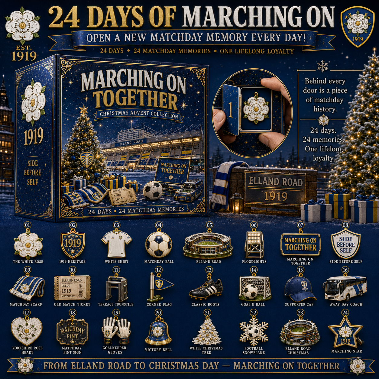 ⚽🎄 24 Days of Marching On – A Matchday Memory for Every Day