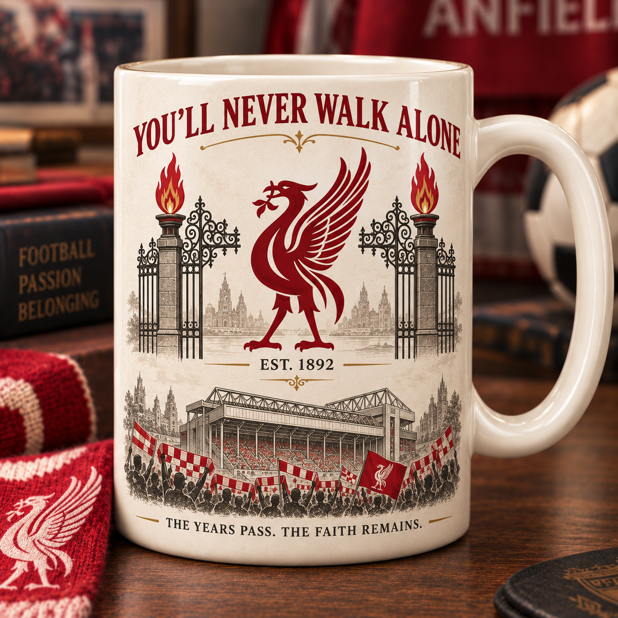 ⚽ You’ll Never Walk Alone – Heritage Football Supporter Mug