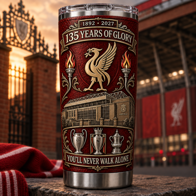 🏆 1892–2027 · 135 Years of Glory Commemorative Fan Tumbler