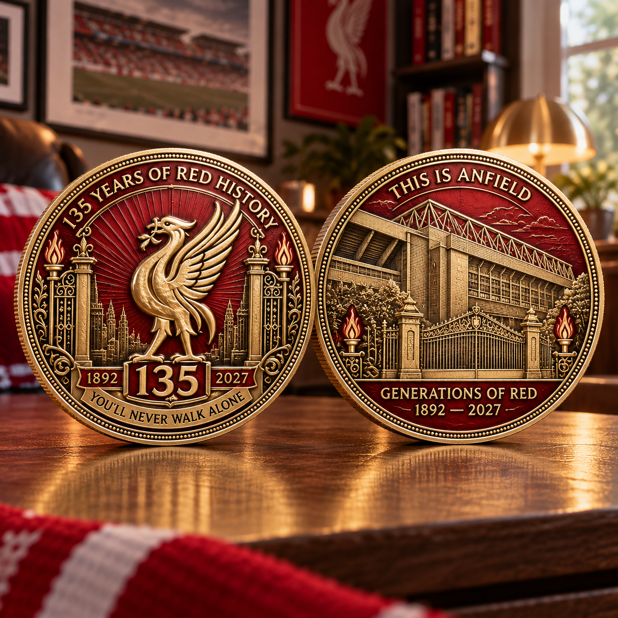 🔴 1892–2027 135th Anniversary Red History Commemorative Coin