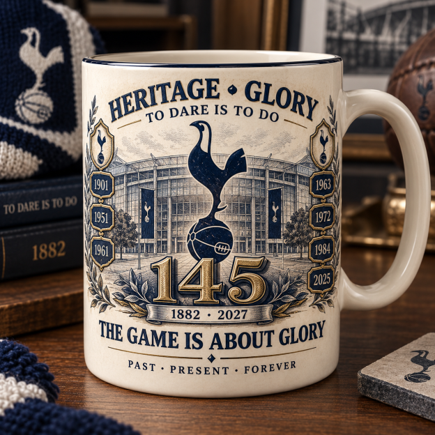 🏟️ 145 Years of Lilywhite Glory Commemorative Mug