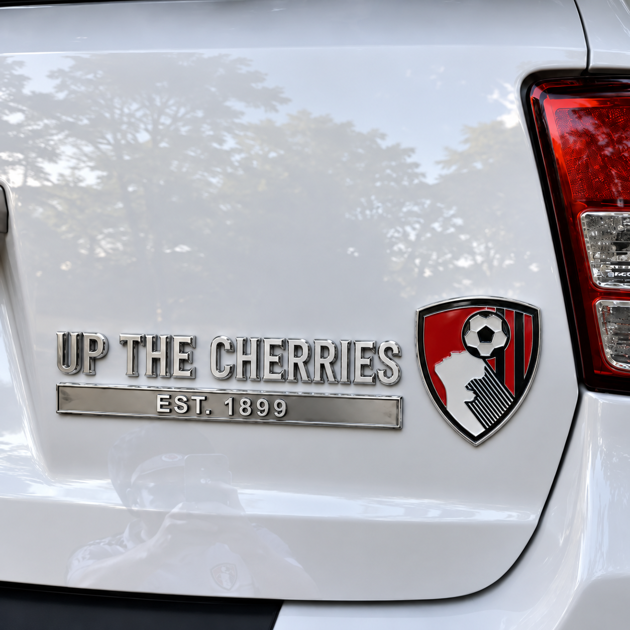 🚗 UP THE CHERRIES 3D Metal Car Badge