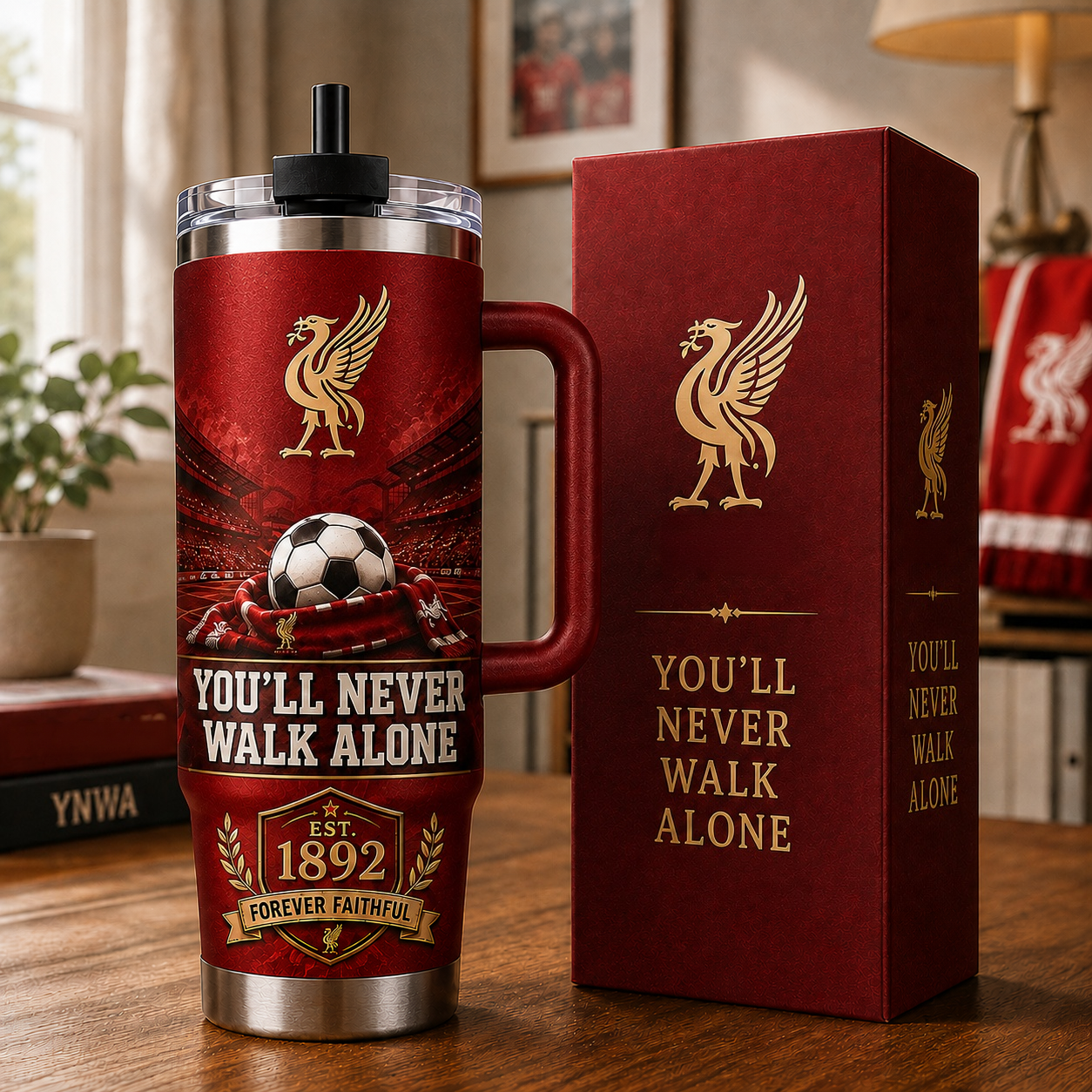 ⚽❤ You’ll Never Walk Alone  Football Fan Tumbler