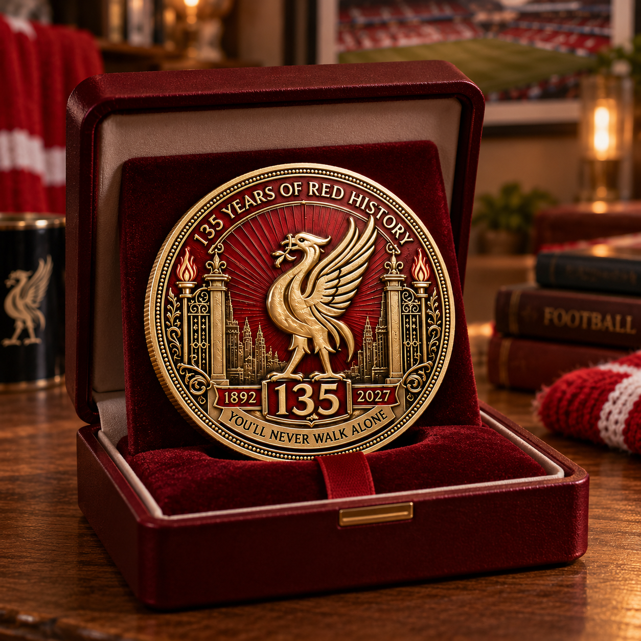 🔴 1892–2027 135th Anniversary Red History Commemorative Coin
