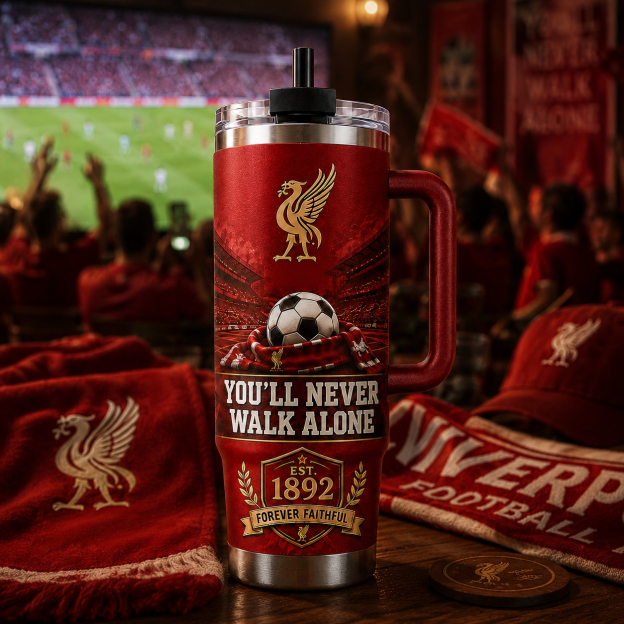 ⚽❤ You’ll Never Walk Alone  Football Fan Tumbler
