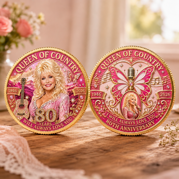 🦋80th Anniversary I Will Always Love You Commemorative Coin