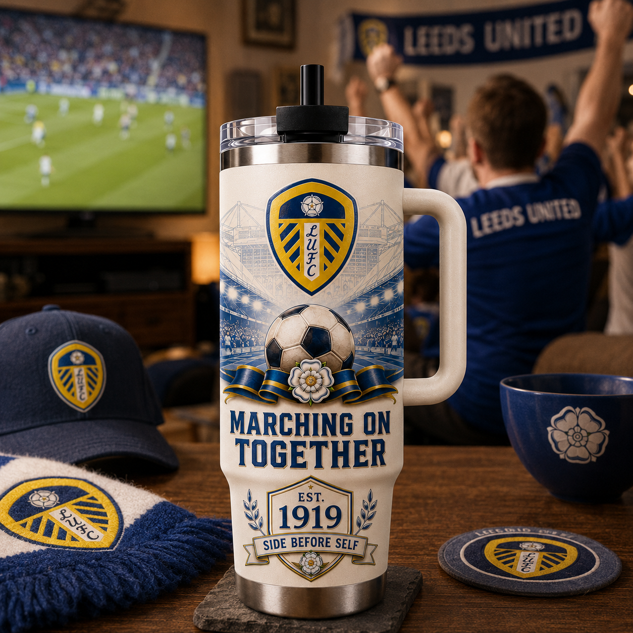 ⚽💙 Marching On Together Heritage Insulated Tumbler – EST. 1919 Supporter Gift