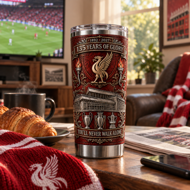 🏆 1892–2027 · 135 Years of Glory Commemorative Fan Tumbler
