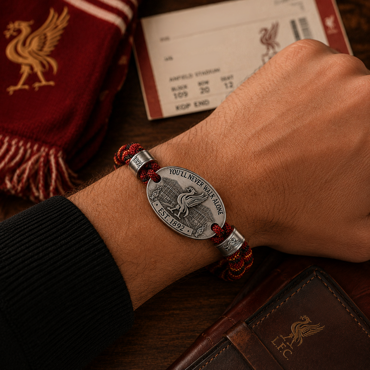 ❤️ You’ll Never Walk Alone Braided Bracelet – Heritage Supporter Gift