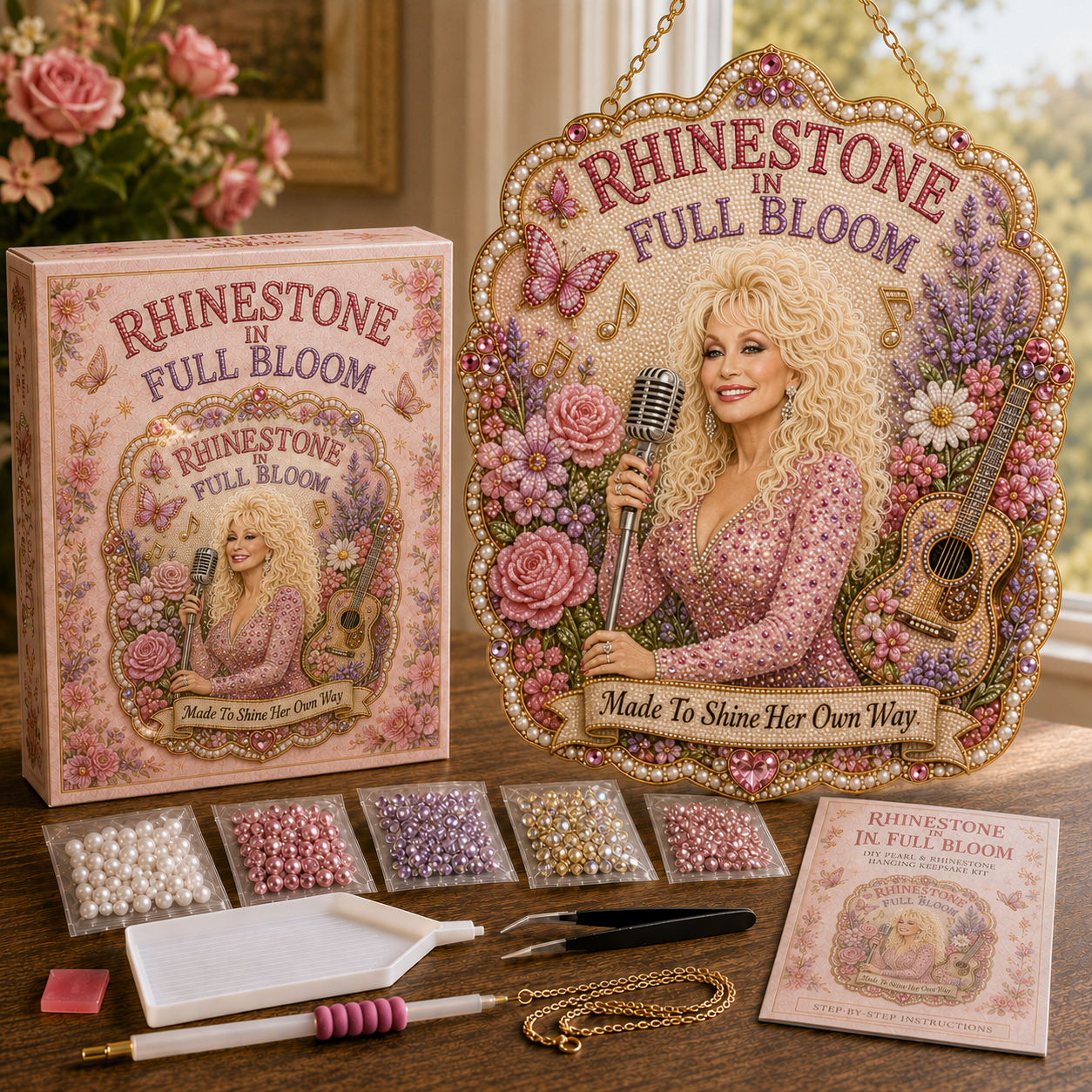 ✨ Her Song Lives On DIY Pearl & Rhinestone Hanging Keepsake Kit