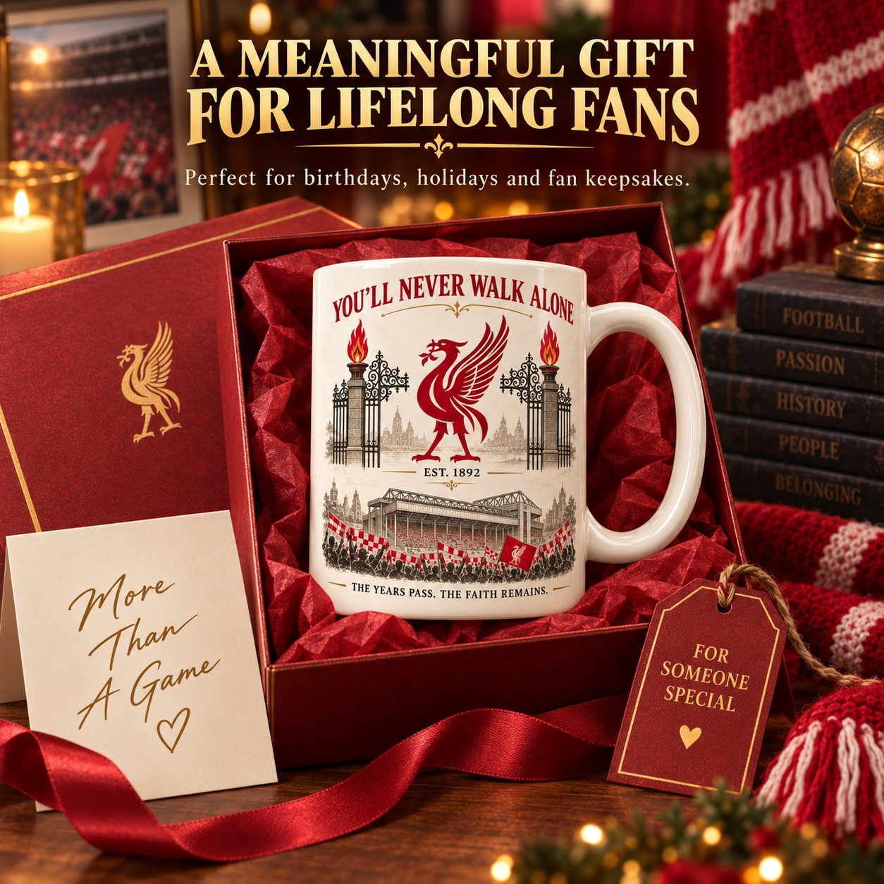 ⚽ You’ll Never Walk Alone – Heritage Football Supporter Mug