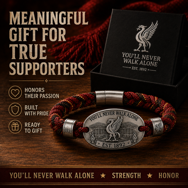 ❤️ You’ll Never Walk Alone Braided Bracelet – Heritage Supporter Gift
