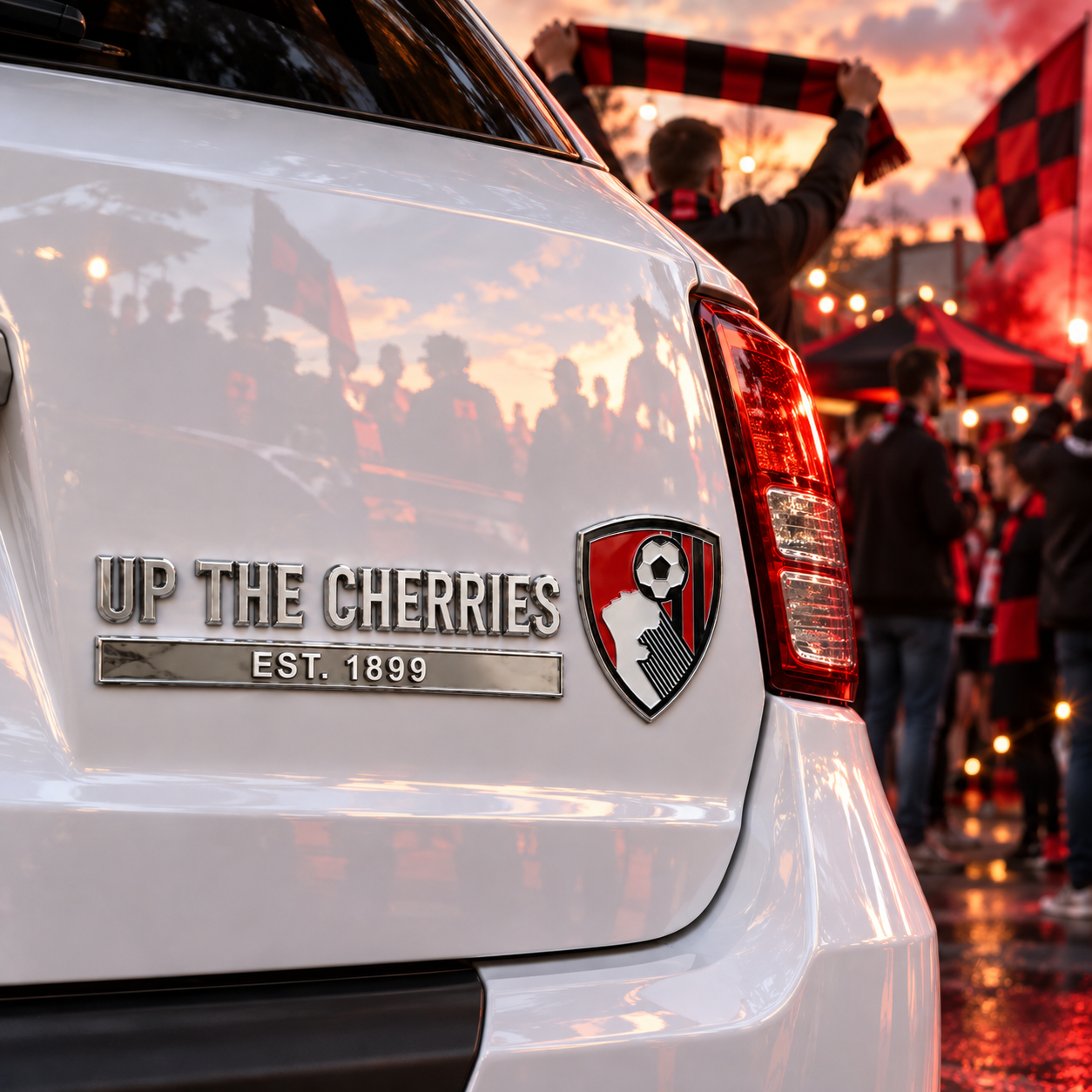 🚗 UP THE CHERRIES 3D Metal Car Badge