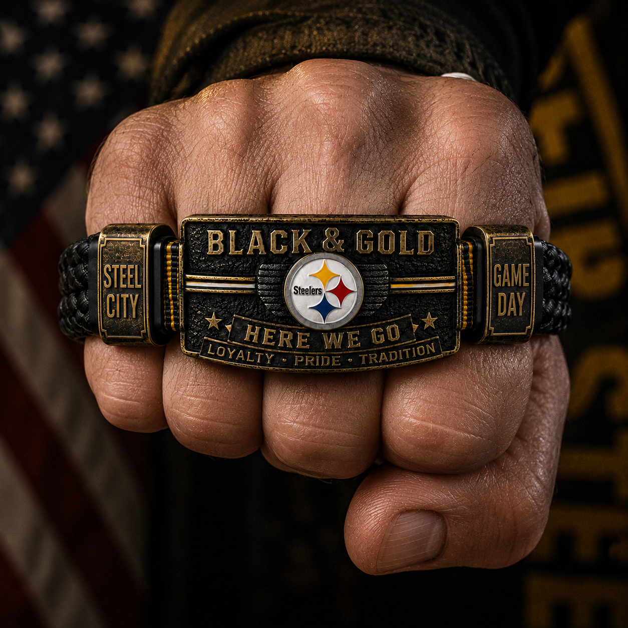 Black & Gold Pride Bracelet