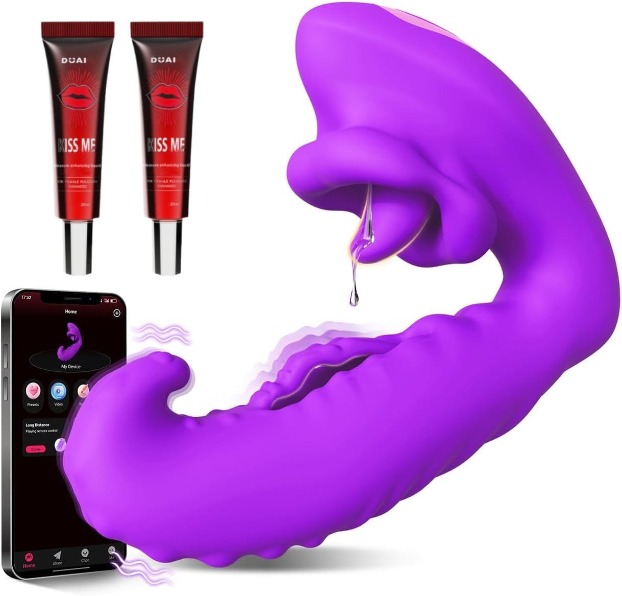 💥🔥2026 Upgraded 3 in 1 Tongue Clitoral Vibrators G Spot Vibrator Sex Toy💖 -✨Sirenix™🔥