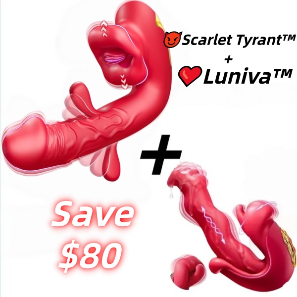 💥🔥2026 Upgraded 10 Flapping & Vibrating & Licking Biting Modes Tongue Toy for Women - 👅Scarlet Tyrant™🔥
