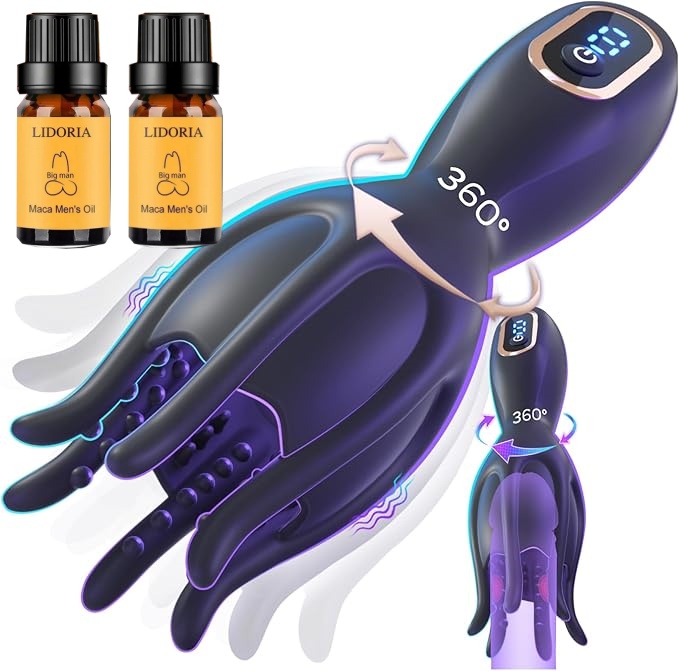 💥🍆 2026 Upgraded 360° Rotating Glans Stimulation Trainer – QJWQJW™ 🔥