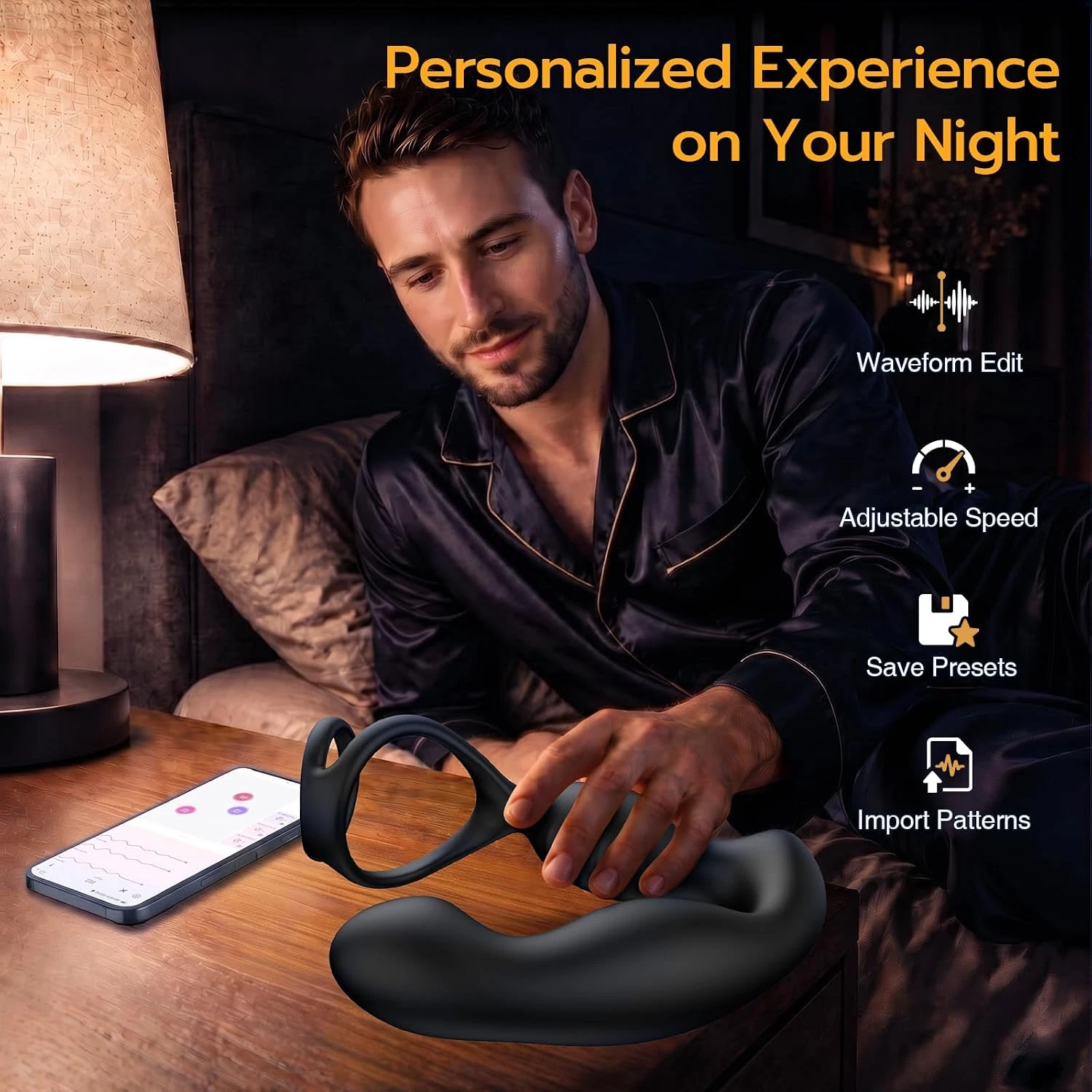 Pyrrha™360° Rotating 5-in-1 Butt Plug with Cock Ring, 10 Modes & AI App Control