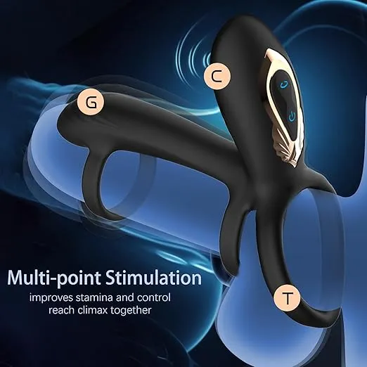 🔥🍆2026 Upgraded 10 Vibration Modes Penis Sleeve Extender with 360° Twisting G-Spot Stimulator -💪Phantom Grip™🔥