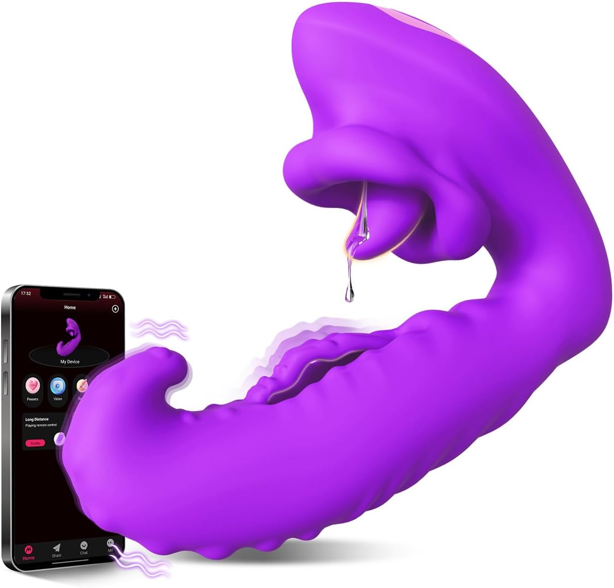 💥🔥2026 Upgraded 3 in 1 Tongue Clitoral Vibrators G Spot Vibrator Sex Toy💖 -👅Sirenix™🔥