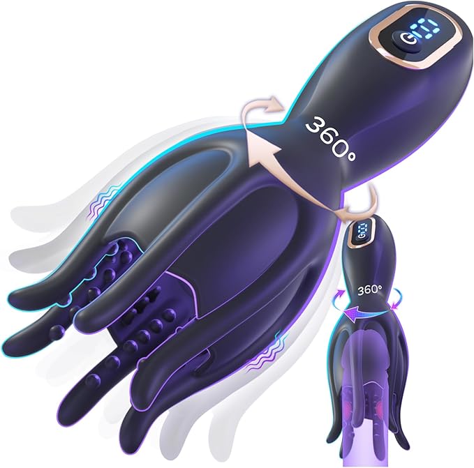 💥🍆 2026 Upgraded 360° Rotating Glans Stimulation Trainer – QJWQJW™ 🔥
