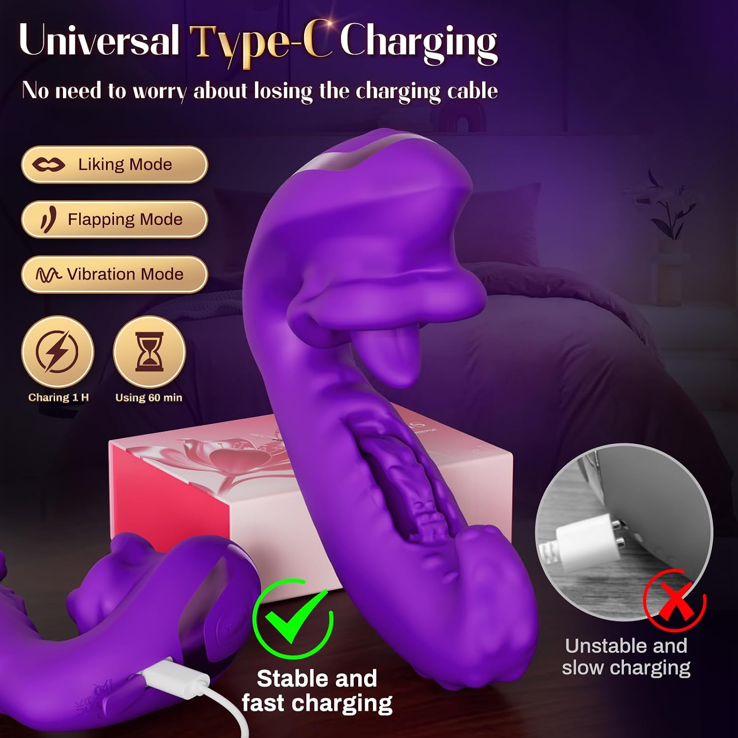 💥🔥2026 Upgraded 3 in 1 Tongue Clitoral Vibrators G Spot Vibrator Sex Toy💖 -👅Sirenix™🔥