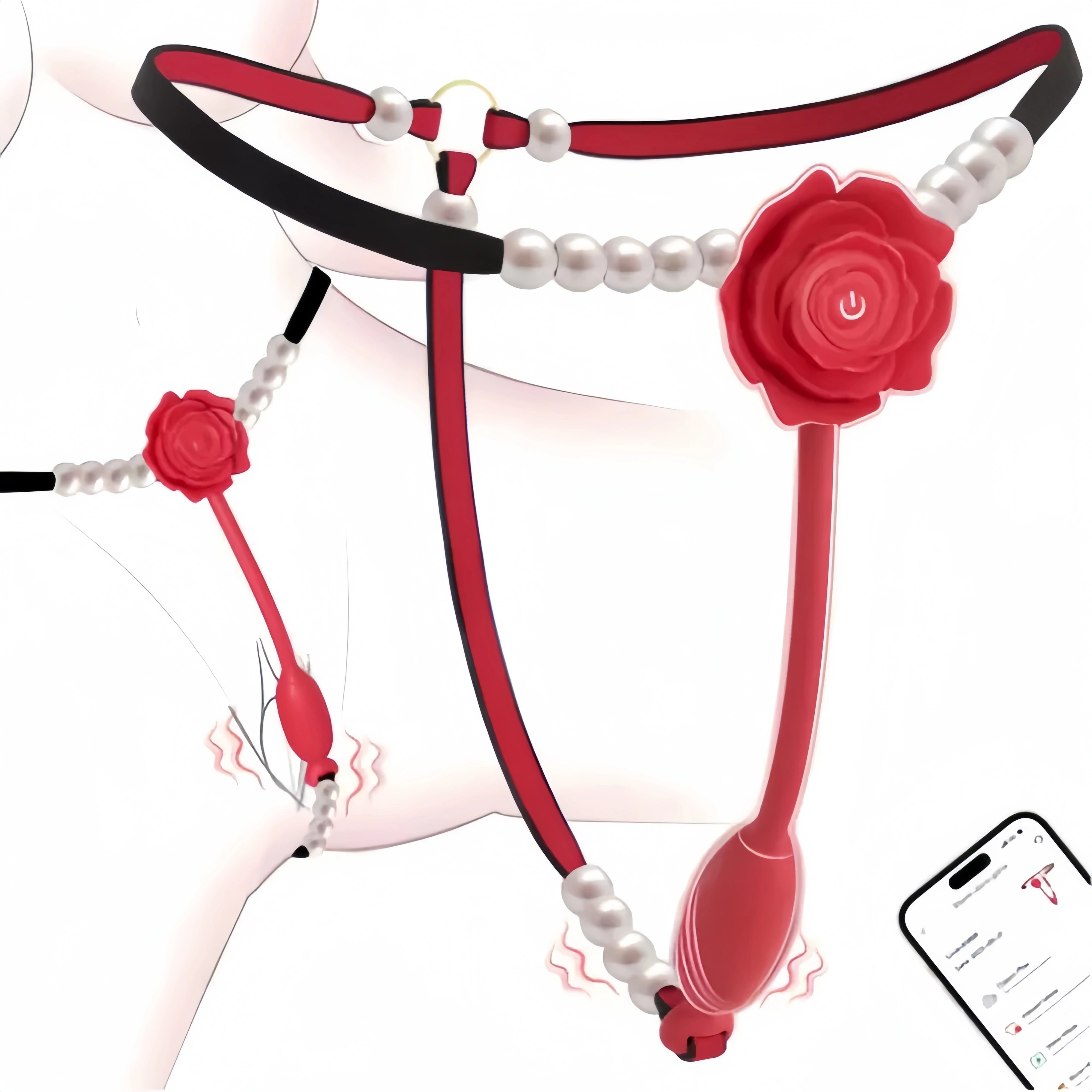 🔥 Rose Pearl™ Tease Me Panties 😈 APP-Controlled Wearable Vibrator