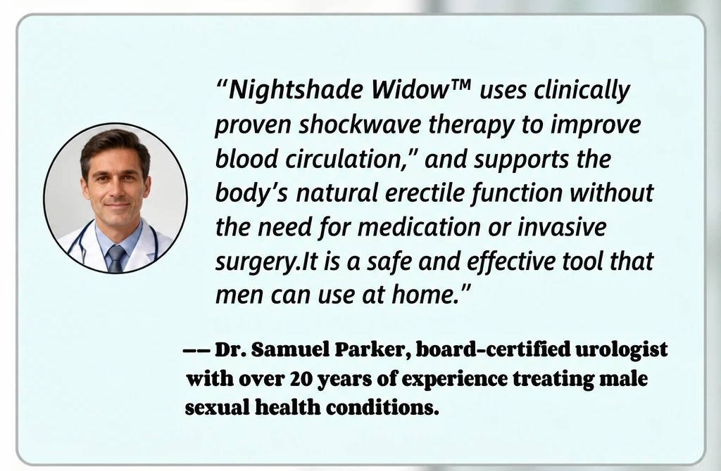 Nightshade Widow men's wellness expert perspective