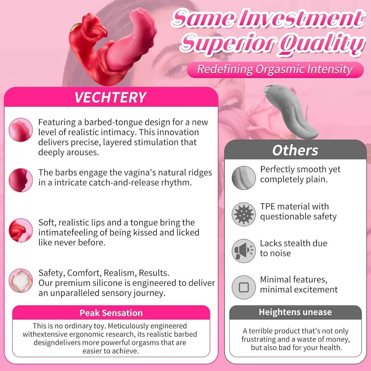 🌸 2026 Next-Gen Realistic Tongue 6-in-1 Pelvic Floor Wellness Massager - 🌹Crimson Orchid™👅