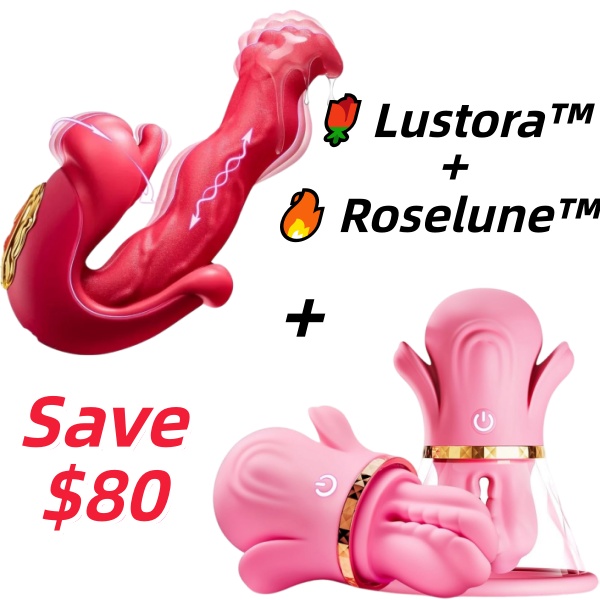 🌹 Lustora™ – 2026 Upgraded Rose Breast Suction Massager, 2-in-1 Detachable Nipple Clamps with Thick Soft Silicone for Women & Couples