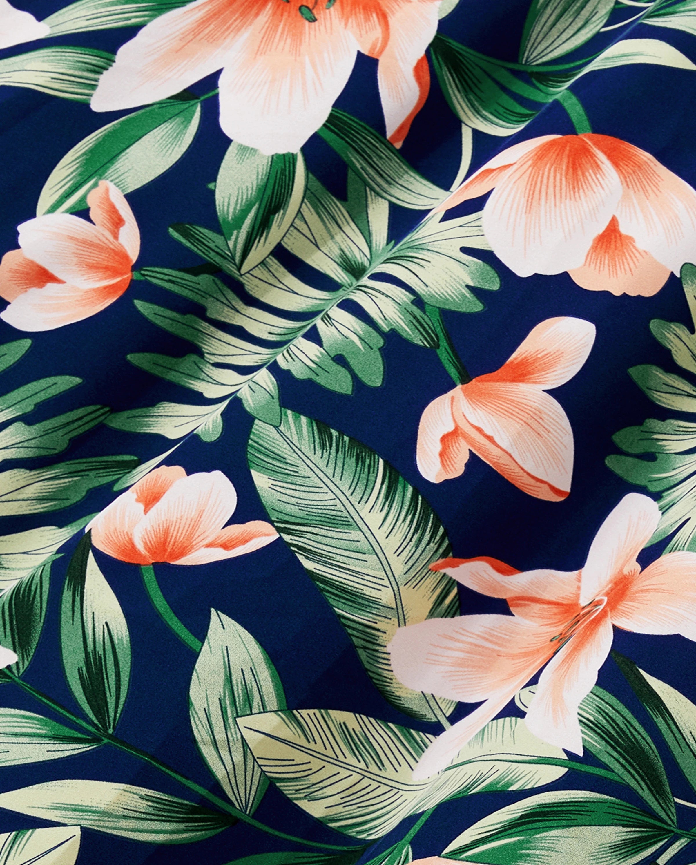 Family Matching Sets Floral Panel Short-sleeve T-shirts or All Over Floral Print V Neck Spaghetti Strap Midi Dresses with Hidden Snap royalblue