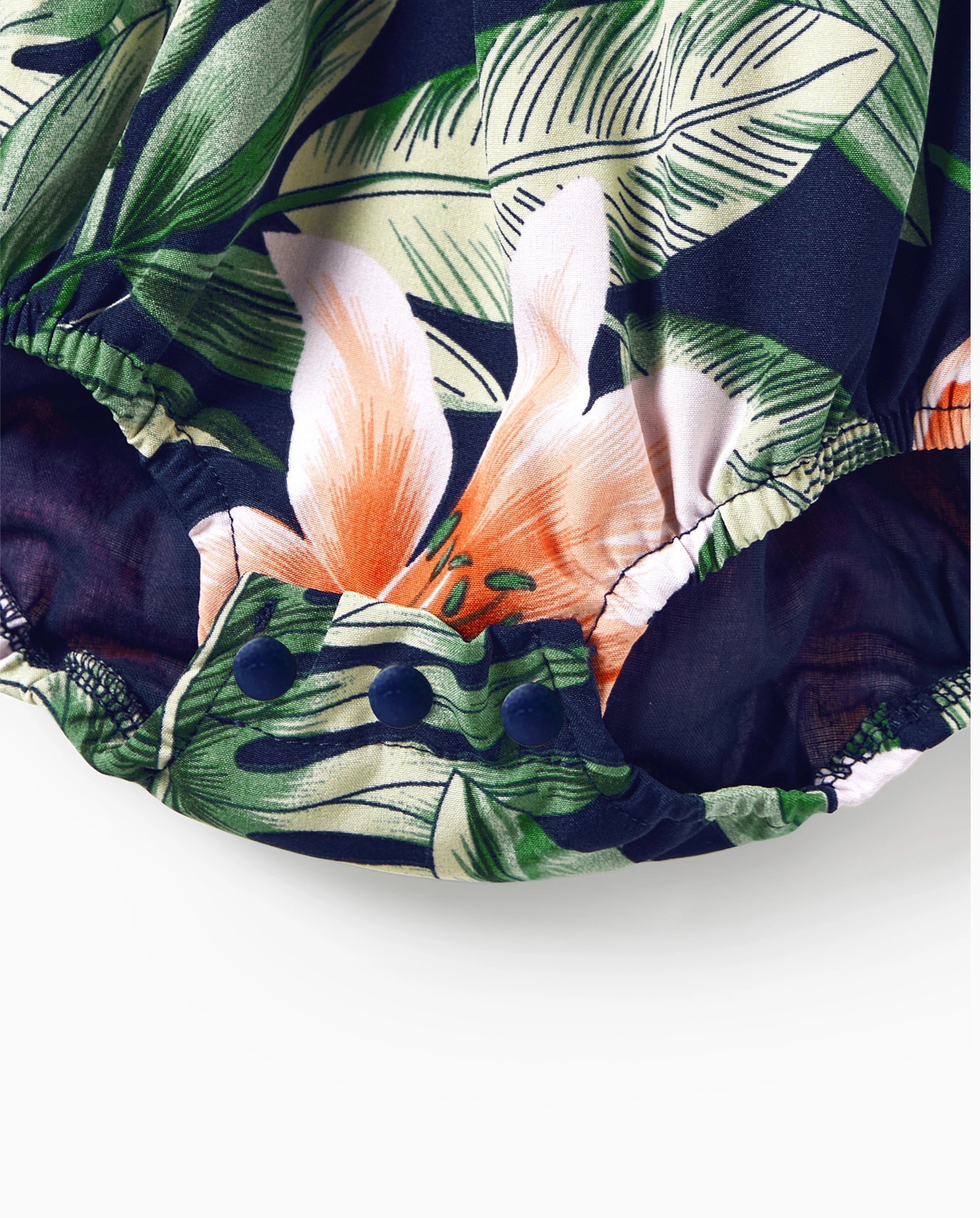 Family Matching Sets Floral Panel Short-sleeve T-shirts or All Over Floral Print V Neck Spaghetti Strap Midi Dresses with Hidden Snap royalblue