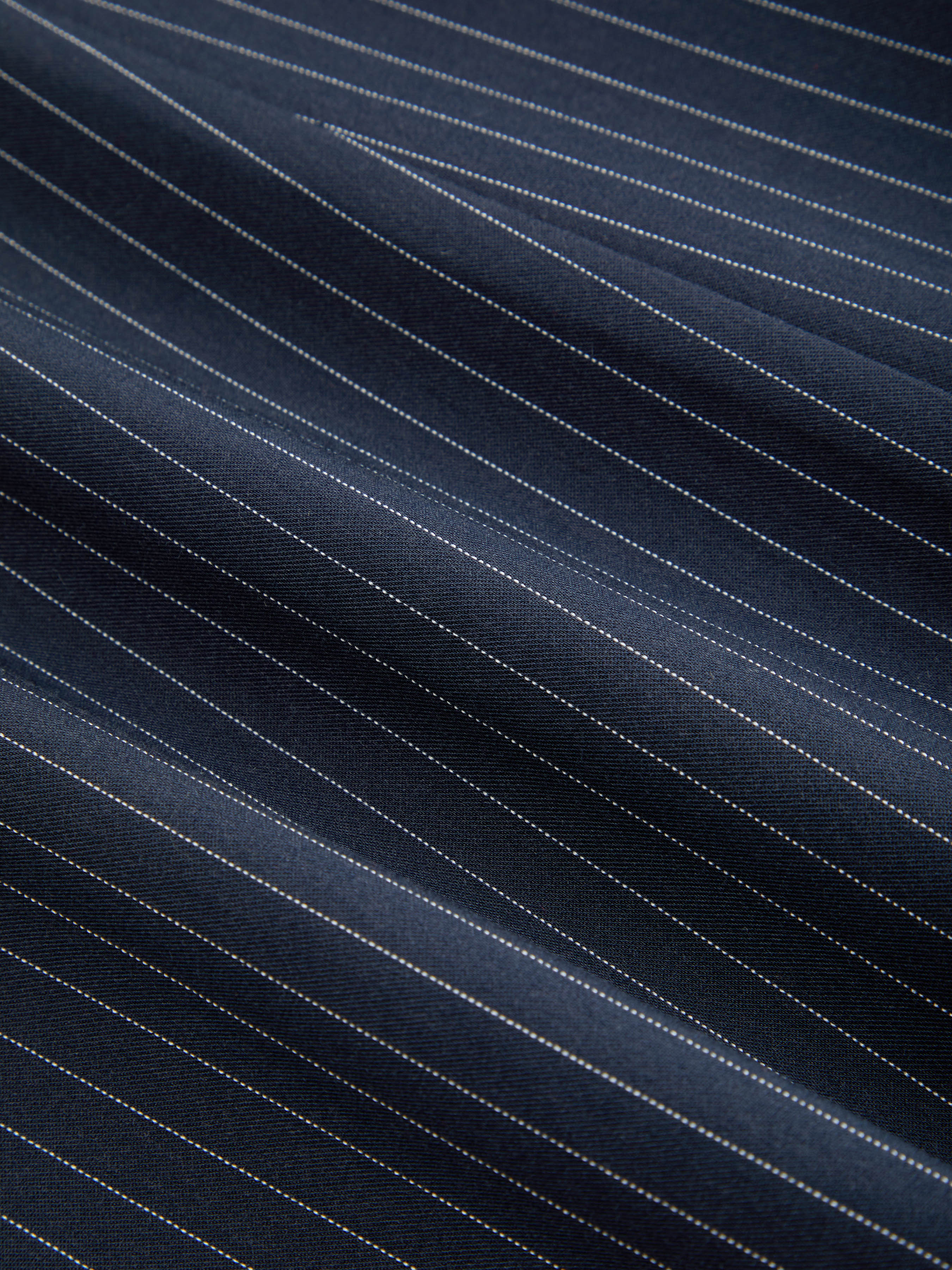 Scoop Neckline Checks Zipper Mini Dress — Navy Blue
