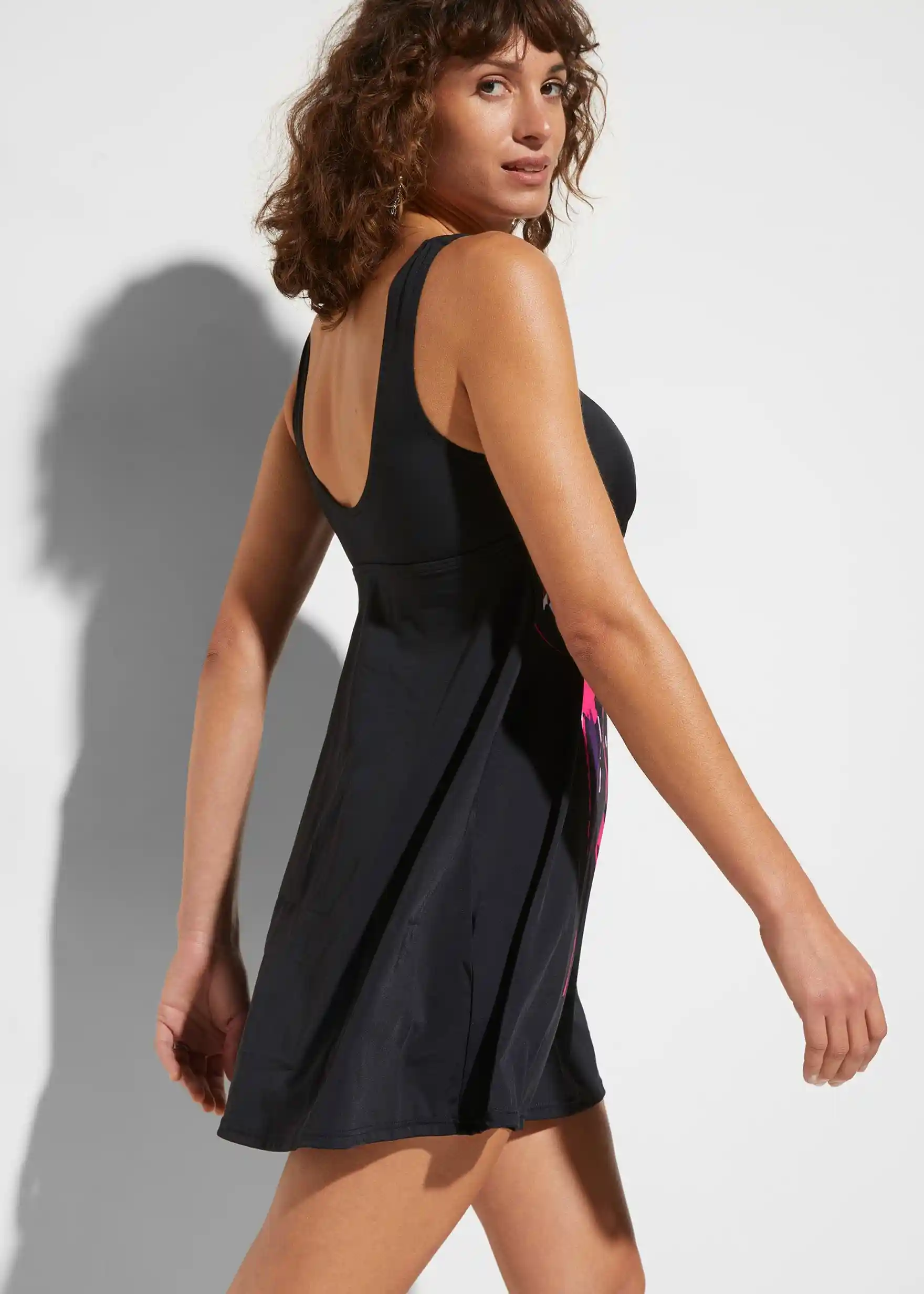 Badekleid - schwarz graphisch