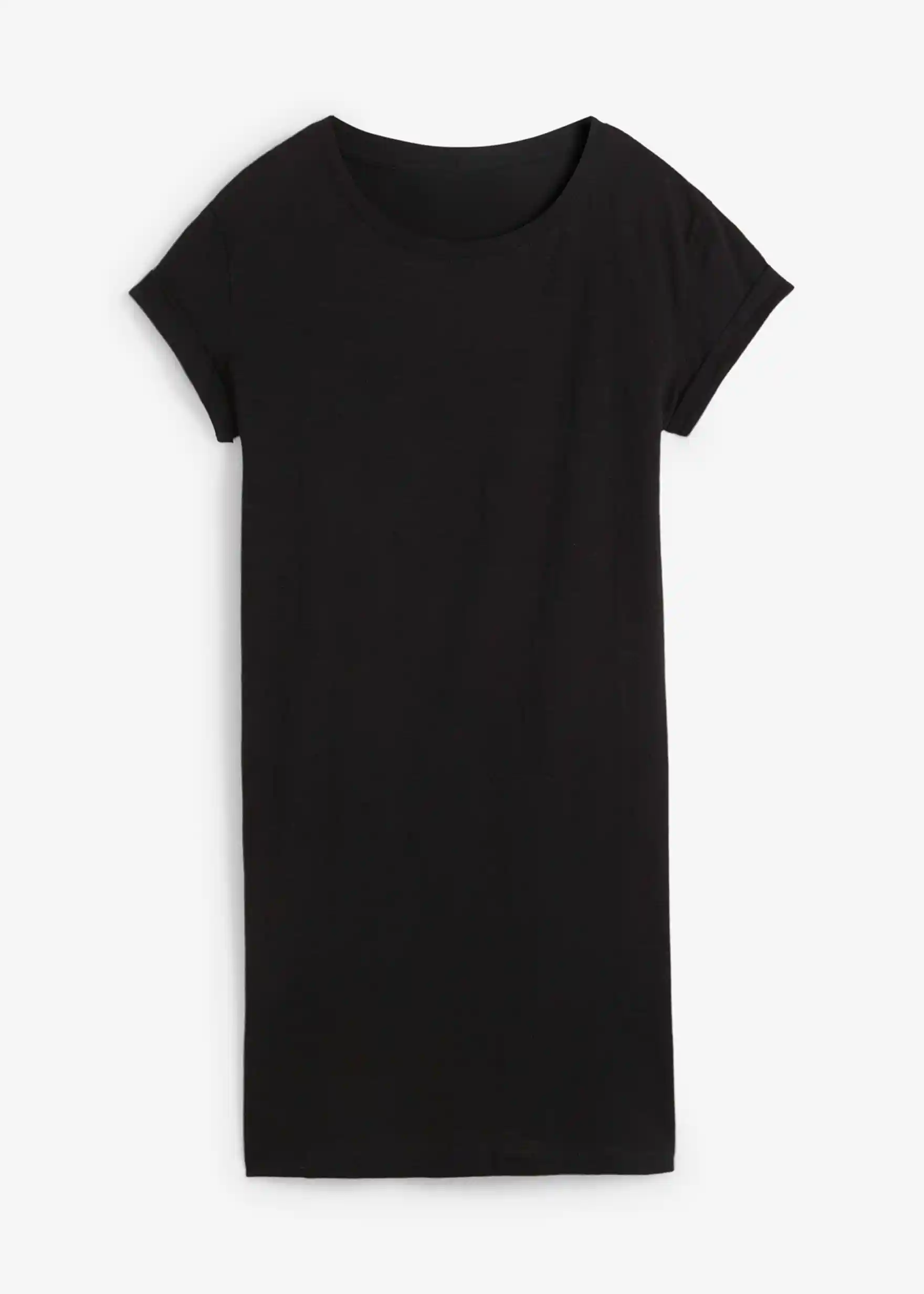 Shirtkleid aus reiner Bio-Baumwolle - schwarz