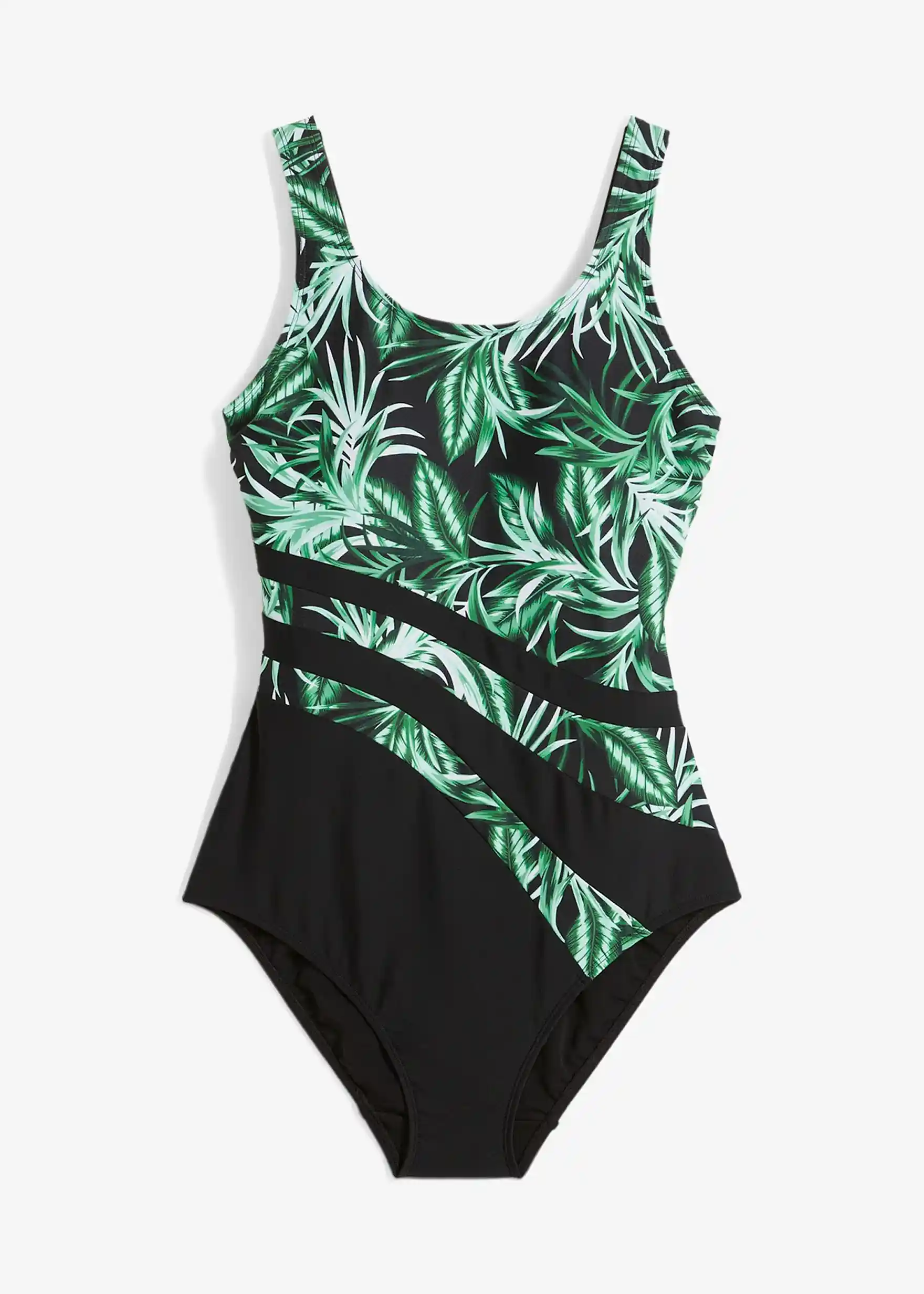 Medium Shape-Badeanzug - schwarz floral